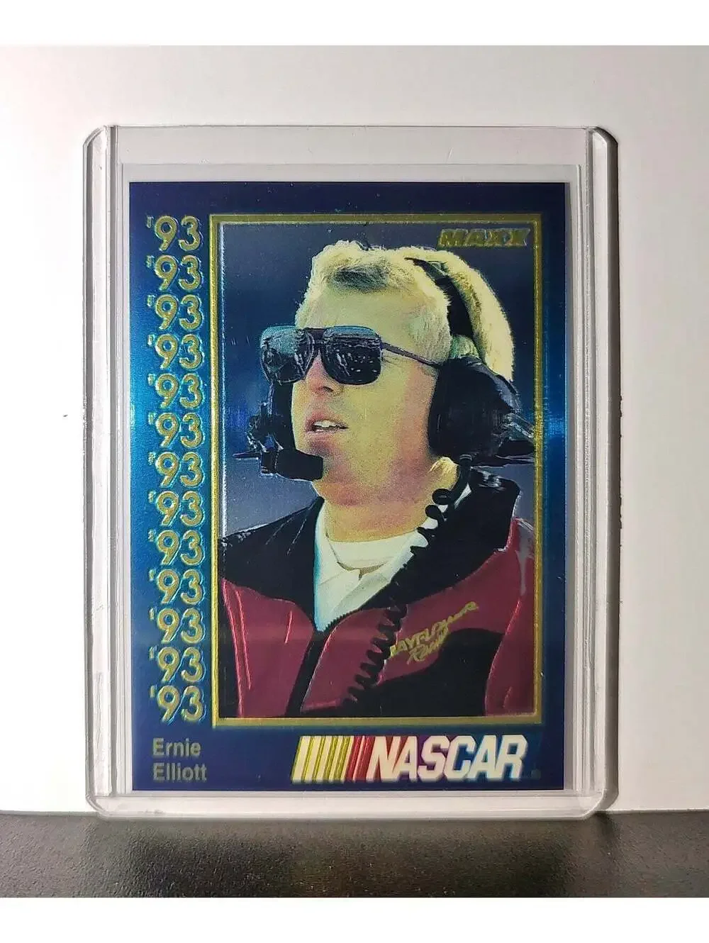 Ernie Elliott 1993 Maxx Premier Plus Racing #155 NASCAR Card Melling Racing
